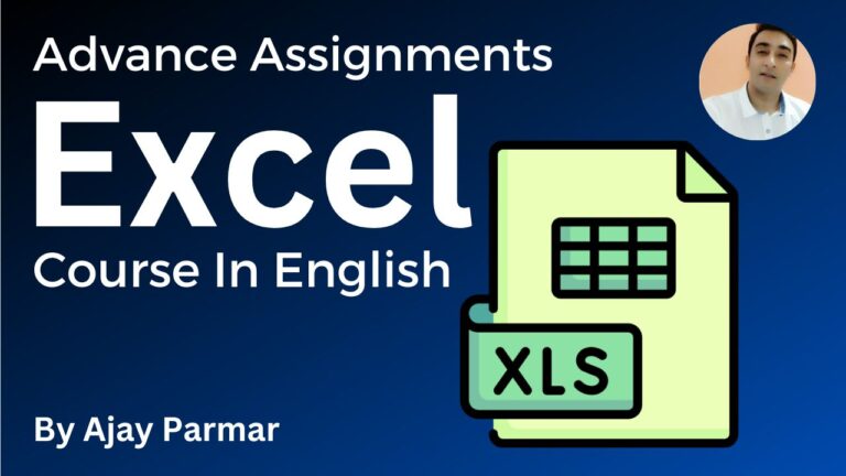 Advance Excel Assignments Solved With Videos Explanation – English